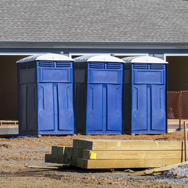 what is the expected delivery and pickup timeframe for the porta potties in Ross PA